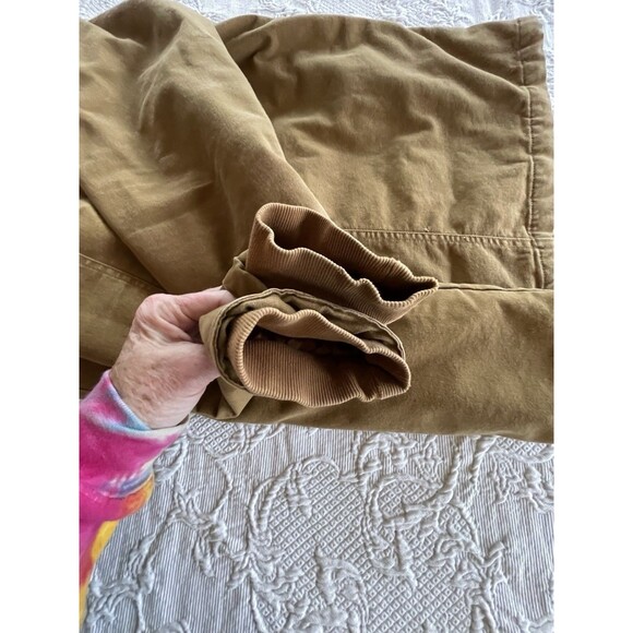 Genuine Dickies Hooded Work Jacket Brown Canvas Quilted Barn Coat 2XL (50-52) - Picture 11 of 16